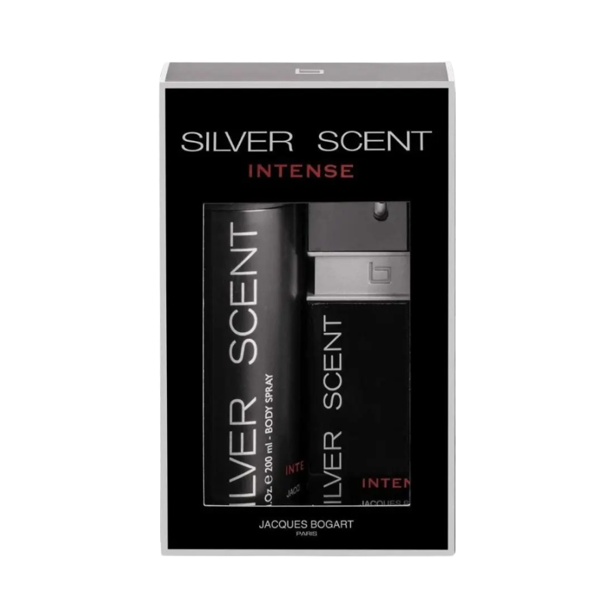 Kit Silver Scent Intense Masculino (Eau de Toilette 100ml + Body Spray 200ml) – Jacques Bogart