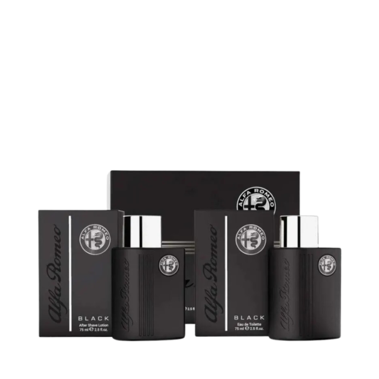 Kit Black Alfa Romeo Masculino (Eau de Toilette 75ml + Loção Pós Barba 75ml) - Alfa Romeo