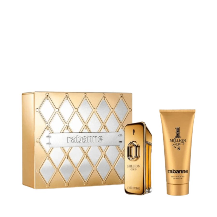 Kit One Million Gold Masculino (Eau de Parfum Intense 50 ml + Shower Gel 100 ml) – Paco Rabbane