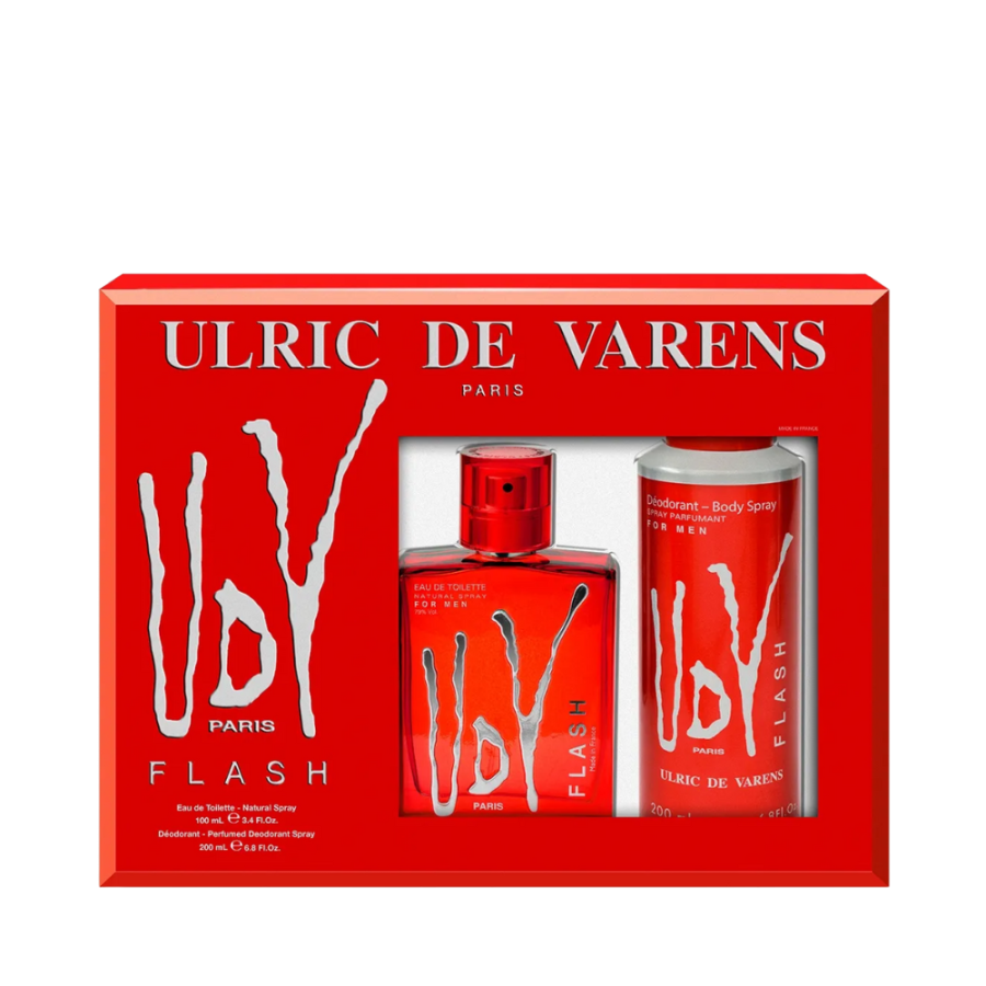 Kit Ulric de Varens Flash Masculino (Eau de Toilette 100ml + Desodorante 200ml) – Ulric de Varens