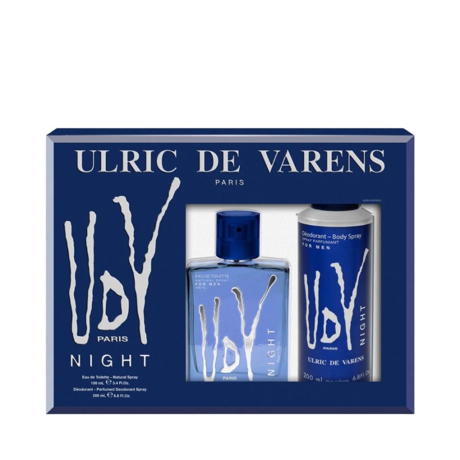 Kit Ulric de Varens Night Masculino (Eau de Toilette 100ml + Desodorante 200ml) – Ulric de Varens