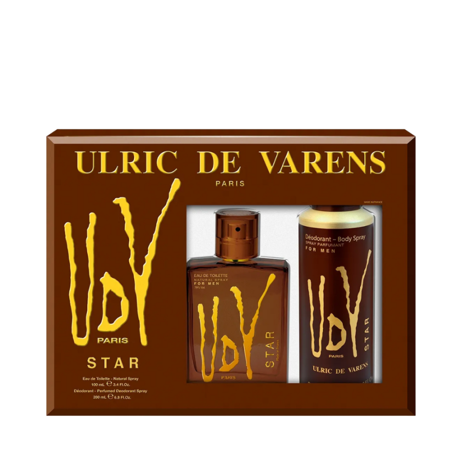 Kit Ulric de Varens Star Masculino (Eau de Toilette 100ml + Desodorante 200ml) – Ulric de Varens