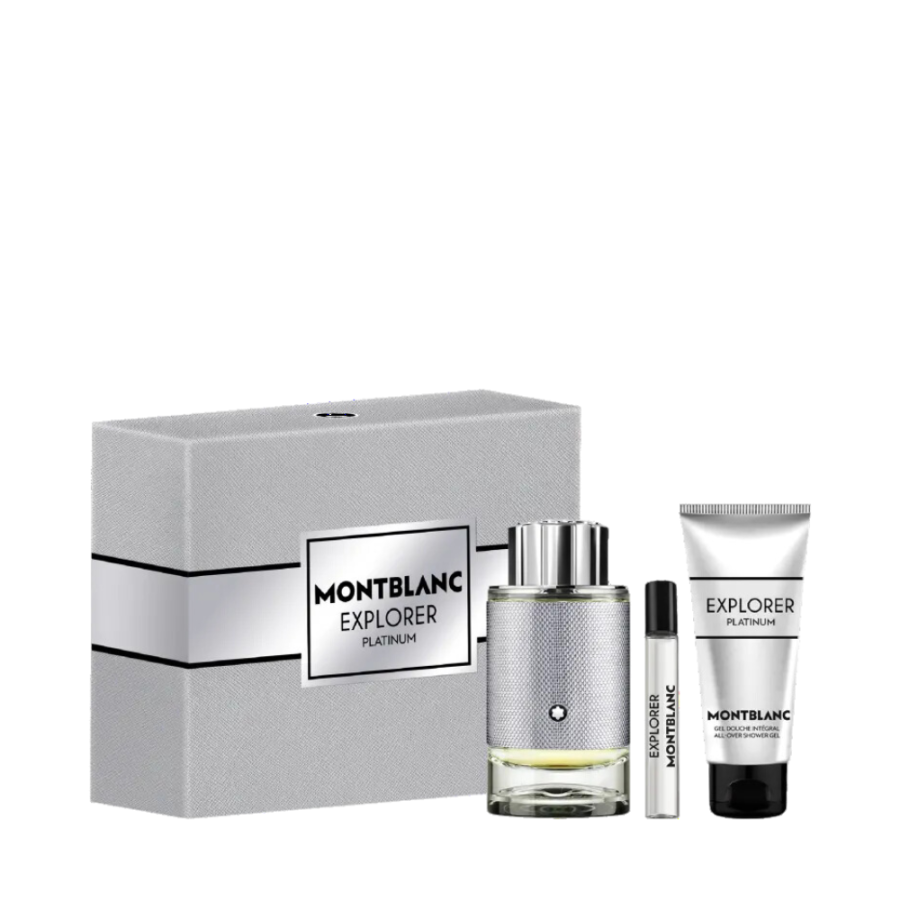 Kit Montblanc Explorer Platinum Masculino (Eau de Parfum 100ml + Eau de Parfum 7,5ml + Shower Gel 100ml) – Montblanc