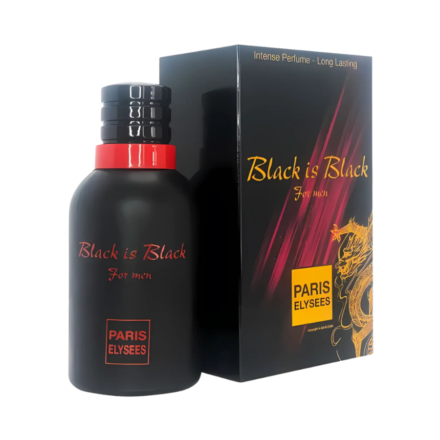 Black is Black For Men Eau de Toilette – Paris Elysees